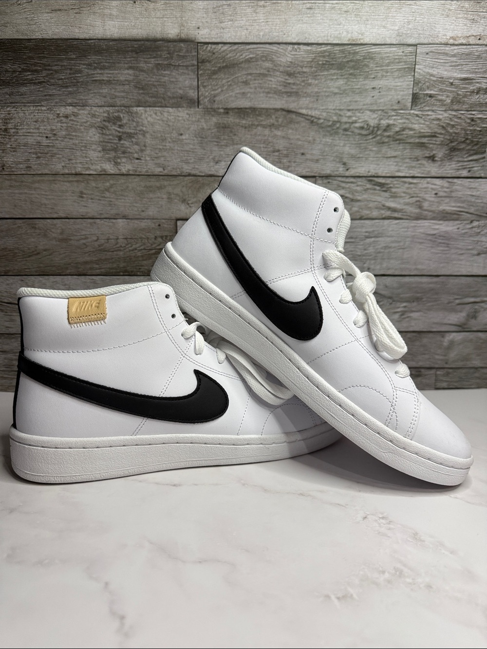 Nike Court Royale 2 Mid White Black High Top Sneakers Men’s 9.5 EU 43 BNWOT